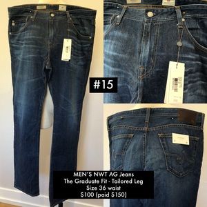 Men’s AG dark wash Jeans
